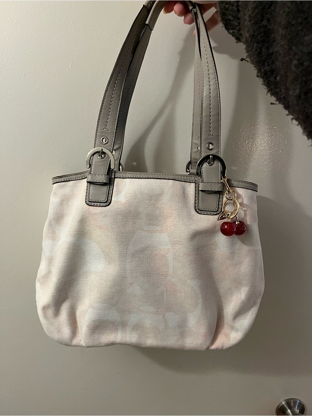 Coach Soho Signature Optic Linen Tote Bag